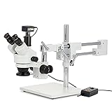 AmScope 3.5X-180X Trinocular Stereo Microscope with