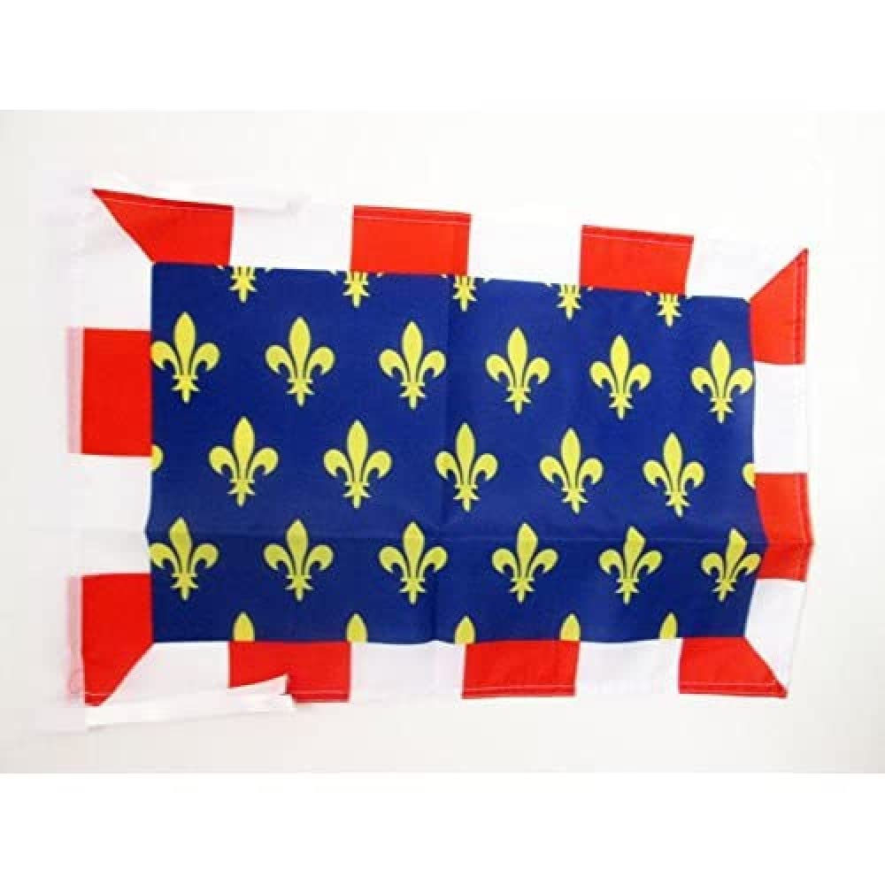 AZ FLAG - French Province of Tourraine Flag - 18'' x 12'' - 100% Polyester France province Small Banner with Two Cords - Fade Resistant - Vivid Colors - 18x12 in - 45x30 Cm — image 1