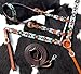 Showman Turquoise & Orange Beaded Aztec Leather Headstall & Breast Collar Set! New Horse TACK!thumb 2