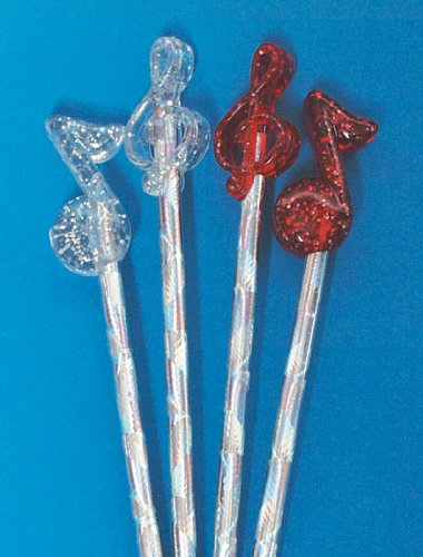 Glitter Pencil with Topper Pack of 4