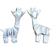 Origami Giraffe Earrings in Sterling Silver 925 - Jamber Jewels