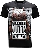 California Republic Wanted Bear Men's T-Shirt