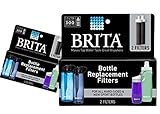 (2 Packs) Brita Replacement Bottle Filters (Model BB06), 2 Count Each, 4 Total Filters Package May Vary,Black