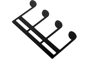 Baluue Metal Piano Sheet Music Holder Clip for Musicians and Pianists, Black, Resistant to Deformation,