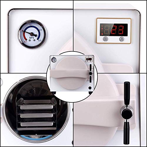 Zgood Automatic 18L Autoclave Steam Sterilizer Medical for Lab Beauty Equipment Mini Lab Euipment - Thumbnail 3