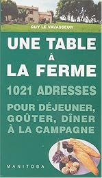 Une  table à la ferme