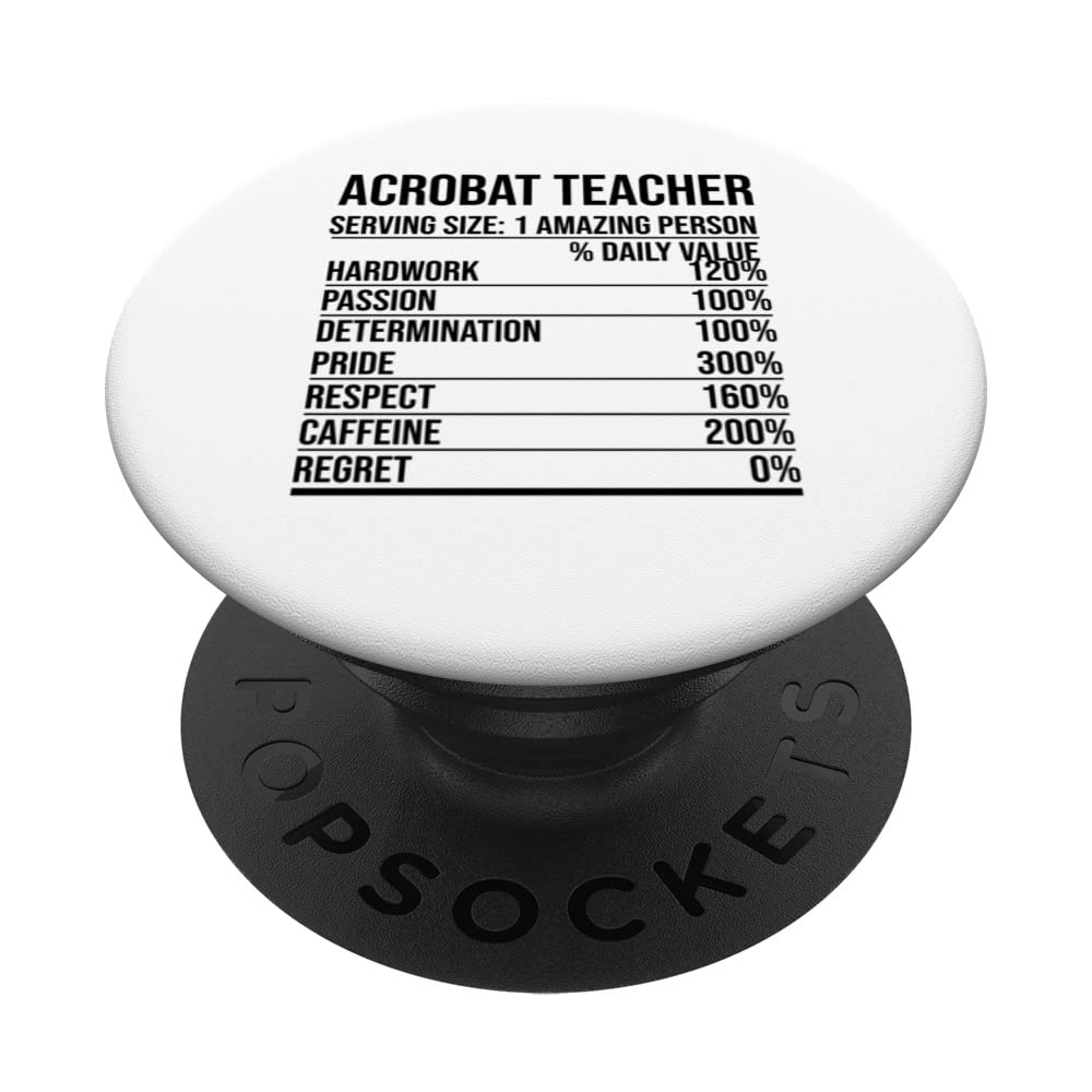Acrobat Teacher Gymnast Gymnastics Acrobat Acrobatics Sport PopSockets Swappable PopGrip