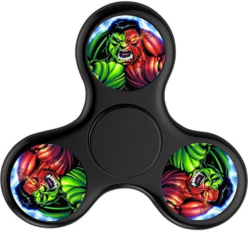 Cool Hulk Spinner(Black) EDC Fidget Toy With Highly Speed Hot Wheel Design Finger Hand Tri-Spinner Relief Safety Toys for Focus, ADHD, Anxiety, Spend Time, Kids & Adults