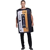 EraSpooky Adult Love Mix Tape Costume Retro 80's Cassette Tunic