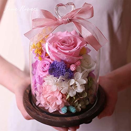 プリザーブドフラワー 枯れない花 ドライフラワー バラ ロース アジサイ 赤い ピンク ハートガラスポット アレンジ済み プレゼント 誕生日 愛情 高級感 ロイヤル おしゃれ ロマンチック 花 ハート ホワイトデー バレンタインデー 記念日 母の日 昇進 転居 女性 装飾