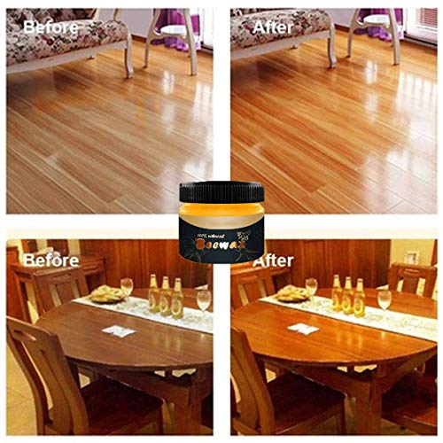 Home Traditional Beeswax Polish for Wood & Furniture Natural Beewax Wood Wax Preservative Conditioner Protectant Home Cleaning (1PC)