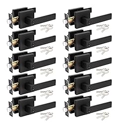 KNOBWELL 10 Pack Matte Black Heavy Duty Exterior