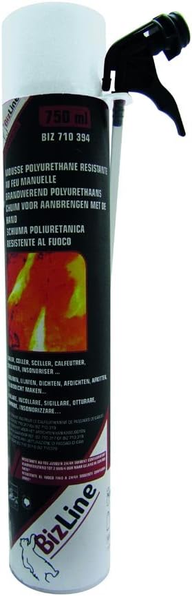 Expanding Polyurethane Foam pistolable 750 ml, Fire Red