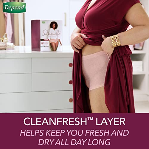 Depend Silhouette Incontinence Underwear, Medium (3242" Waist