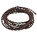 Vintage Electrical Wire, Elfeland 32.8ft 18/2 Twisted Rayon Covered Electric Cord, Antique Industrial Electrical Cloth Cord, for Retro Lamp, Pendant Light, DIY Projects, Brown