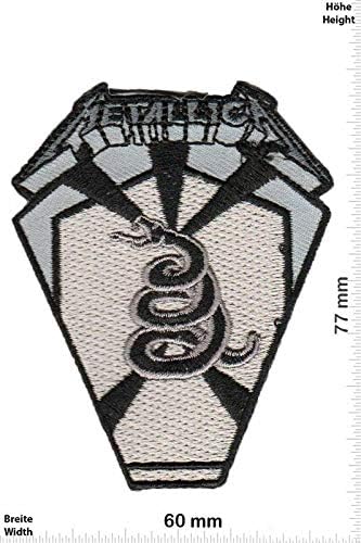 Metallica - Snake Death Magnetic Patch Badge Embroidered Iron on Applique Souvenir Accessory
