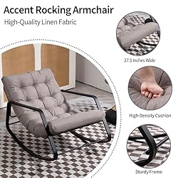 WQSLHX Outdoor Patio Rocking Chair, Indoor Lounge