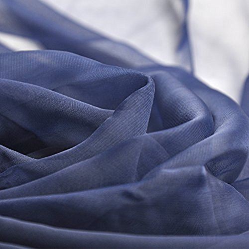 NovForth Chiffon Shawls and Scarf Women's Fashion Sunscreen Shawls Wraps Navy - Thumbnail 3