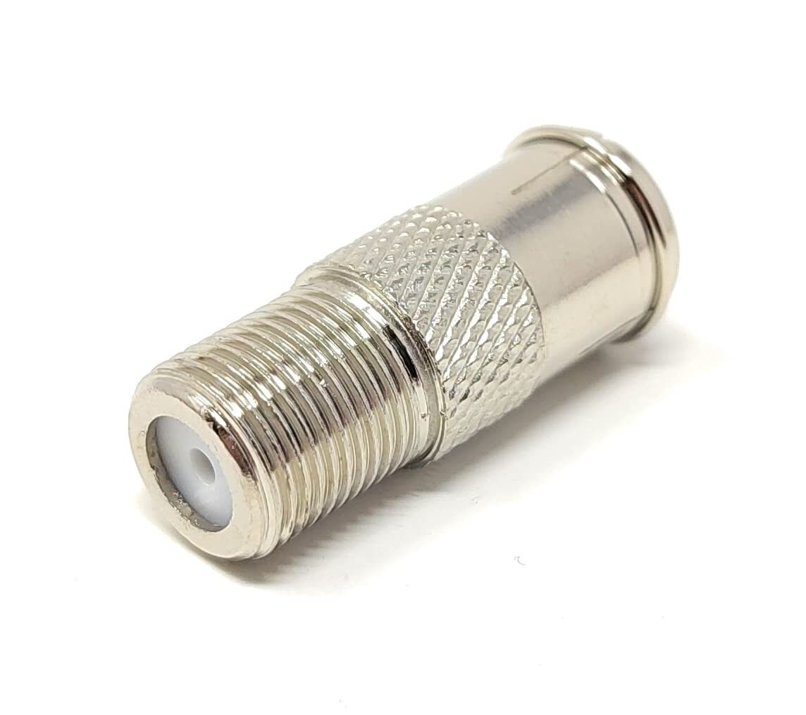 Maincore TV Coaxial Female Socket to F-Type Female Socket Adapter – RF Aerial Antenna Coax Cable Converter for TV, SKY, Satellite, Freeview & DVB-T