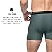 Lapasa 2 Pack Men's Travel Boxer Brief Anti-Microbial Breathable Mesh Performance Outdoor Underwear M16 (Large, Gray)