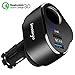 Car Charger, Innosinpo 12/24V 4.8A Quick Charge 3.0 Dual USB Car Charger with Cigarette Lighter Socket for iPhone X/8/7/7 Plus/iPad Pro/Andriod/Galaxy S8, Tablets and More