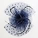 Merya Dress MeryaDress DotVeil Kentucky Derby Fascinator Hats Feather Prom Cocktail Tea Party Hats Navy