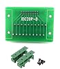 IDC20P 20Pin Maschio Intestazione Breakout Board Modulo Morsettiera Connettore PLC Interfaccia con Staffa