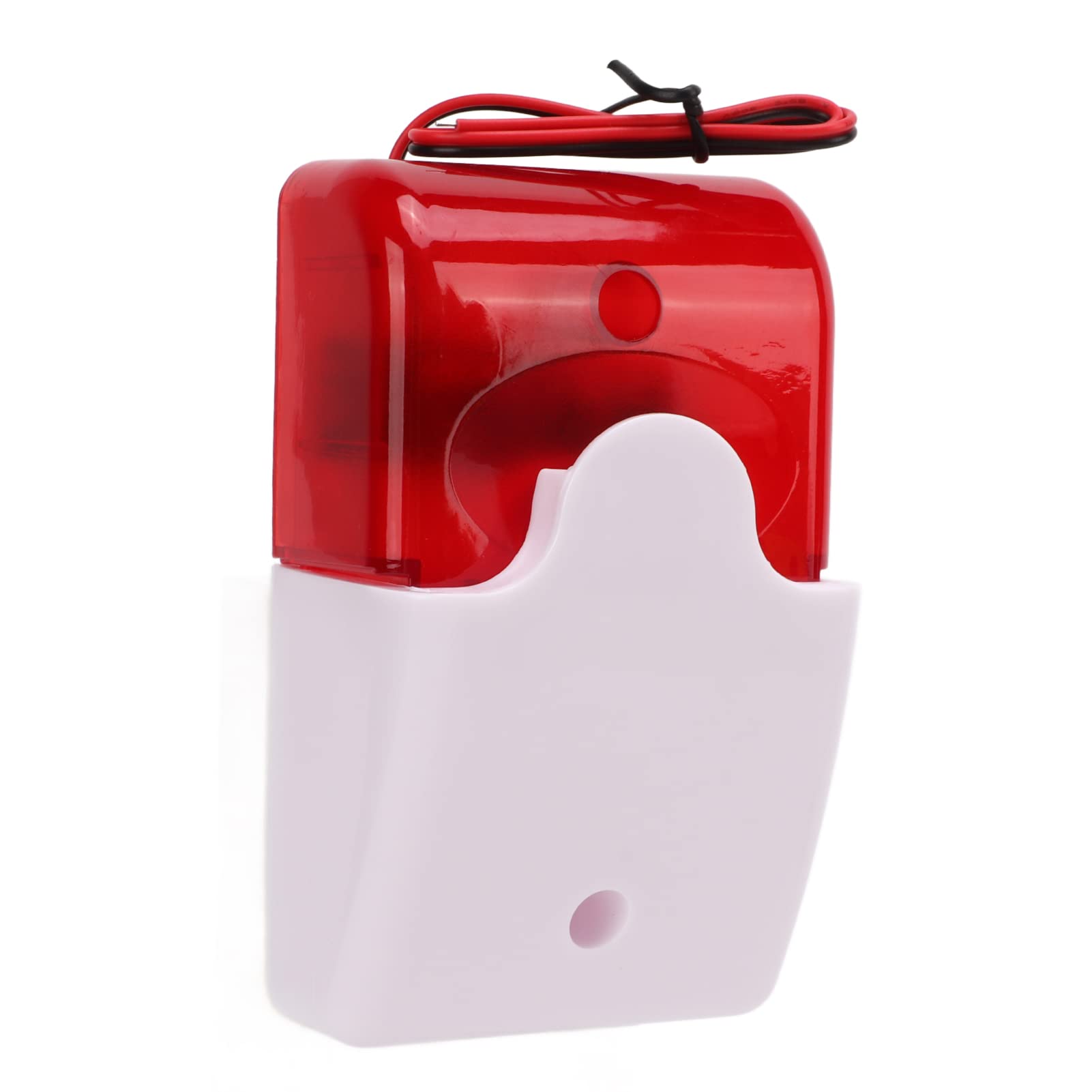 Sound Light Alarm, Safety System Sensor Red Flash Good Insulation Impact Resistant Security Warning Device Security Alarm System(12V)