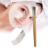 Mask Brush, Professional Facial Skin Care Mud Soft Mask Brushes, Cosmetic Foundation Tool, Wooden Handle Makeup Brushes