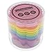 Freshware CB-311SC 12-Pack Silicone Bear Reusable Cupcake and Muffin Baking Cup, Six Vibrant Colors