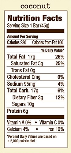 Simple Squares Paleo Snacks | Organic, Non GMO, No Dairy, Gluten Free Paleo and Keto Snacks Low Carb Food | Naturally Made For Low Sugar, Low Carb Snacks diets. (Coconut Nuts & Honey, 12 - Pack)