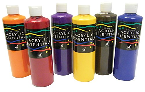 Chroma Acrylic Essential Set, Assorted Secondary Colors, Set of 6 Pints