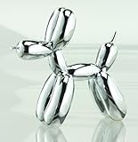 Silver Metallic Finished Balloon Dog Figurine Home Decor - Medium Size