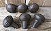 HD006T- Lot of 6 Very Primitive & Rustic ROUNDISH KNOB Drawer Door PULL 1 Inch