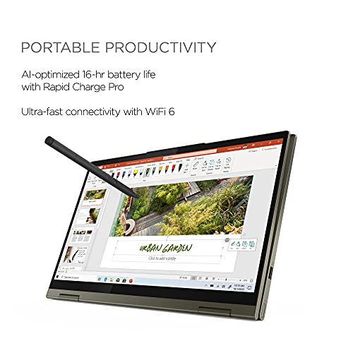 Lenovo Yoga 7i 14 Inch 2-in-1 Convertible Laptop (Intel Core i7 11th Gen, 8GB RAM, 512GB SSD Storage, Intel Iris Xe Graphics, Windows 10 Home) - Dark Moss - Image 6