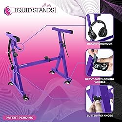 Liquid Stands Keyboard Stand w/ Wheels - Z Style