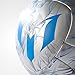 adidas Performance Messi Soccer Ball, Silver Metallic Grey/Shock Blue/Vista Grey, Size 4