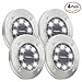Maggift Solar Ground Lights, 8 LED Garden Pathway Outdoor In-Ground Lights, 4 Pack (White)