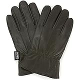 Alpine Swiss Mens Touch Screen Gloves Leather Thermal Lined Phone Texting Gloves