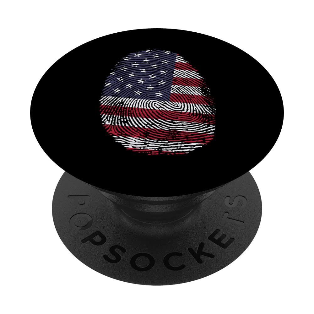 USA Fingerprint is in the D.N.A. PopSockets Swappable PopGrip