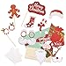 2019 New Christmas Photo Booth Props Kit 36 Pcs with Merry Christmas Banner for Xmas Decorations Theme Party Favors