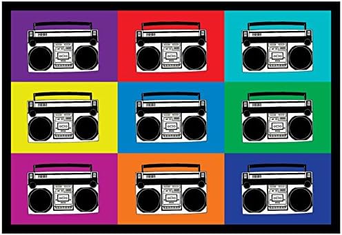 Boombox Stereos Pop Art Print Poster 19 x 13in with Poster Hanger