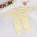 FEITONG Baby Boy Girl Infant Romper Jumpsuit Bodysuit Cotton Clothes Outfit (Age:0-3Months, Yellow)