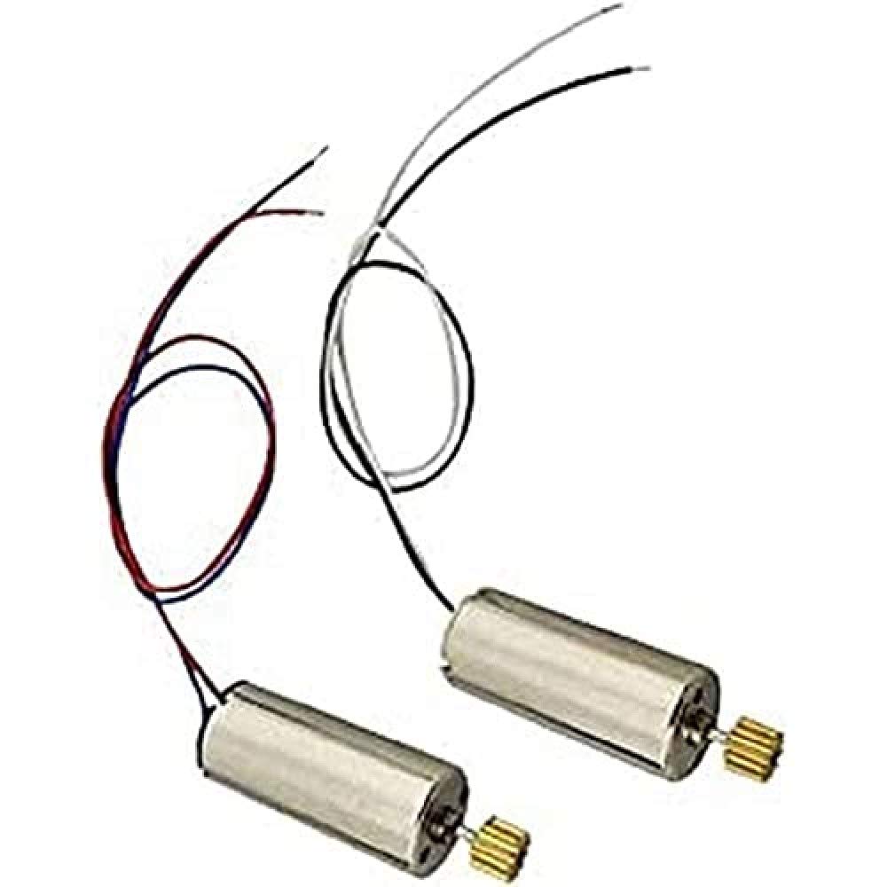 YUNIQUE GREEN-CLEAN-POWER - 2 Replacement Motors for RC Quadcopters Compatible with H8C H8D DFD F183 | 1 Clockwise Motor and 1 Counter-Clockwise Motor | Durable Brass Pulley, Metal