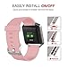 Compatible for Blaze Band, Soft Flexible Silicone Strap Quick Release Pins Easy Wearing Band Replacement with Blaze Smart Fitness Watch