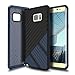 Galaxy Note 7 Case, Note 7 Case, WWW [Shockproof Series] Textured Pattern Grip Cover Bumper Case Shockproof Impact Resistance Cover for Samsung Galaxy Note 7 Black+Navy Blue