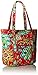 Vera Bradley Women's Cotton Vera Tote Bag, Rumba, One Size