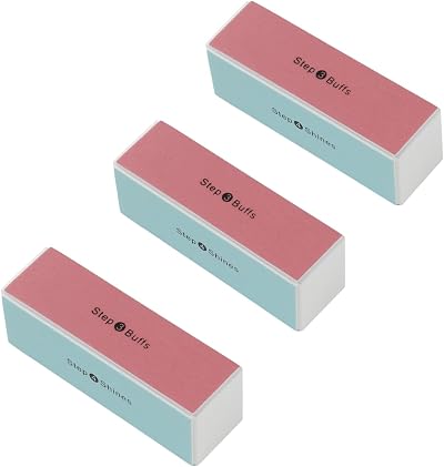Manicare 3 Pack 4 Way Buffing Block for Nails - Shaping Smoothing Gloss