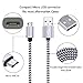 Dual USB Car Charger, FiveBox Phone Car Charger Adapter with 2 Pack Braided Micro USB Charging Cable 6ft Android Charger Cord for Samsung Galaxy S6/S7 Edge, J3 J7, LG stylo 2/3 Plus, LG G4 G3 K20 Plus