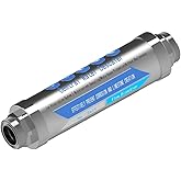 Whole House Water Descaler 3/4" NPT &ndash; Salt Free Water Conditioner for Main Water Line, Physical Scale Inhibitor Helps Reduce Limescale in Pipes, Water Heaters &amp; Appliances, No Maintenance